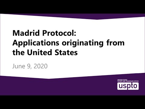 Madrid Protocol: Applications originating from the United States