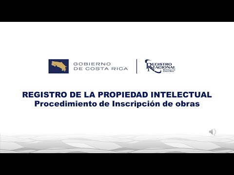 Procedimiento de inscripción de obras del Registro de Propiedad Intelectual