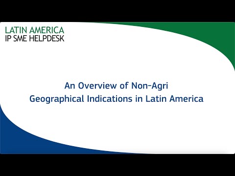 Non-agri Geographical Indications in Latin America