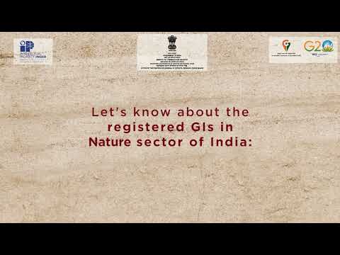 Geographical Indicators registered in &quot;natural goods&quot; category in India.