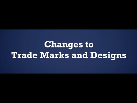 Changes to trade marks and designs after the transition period
